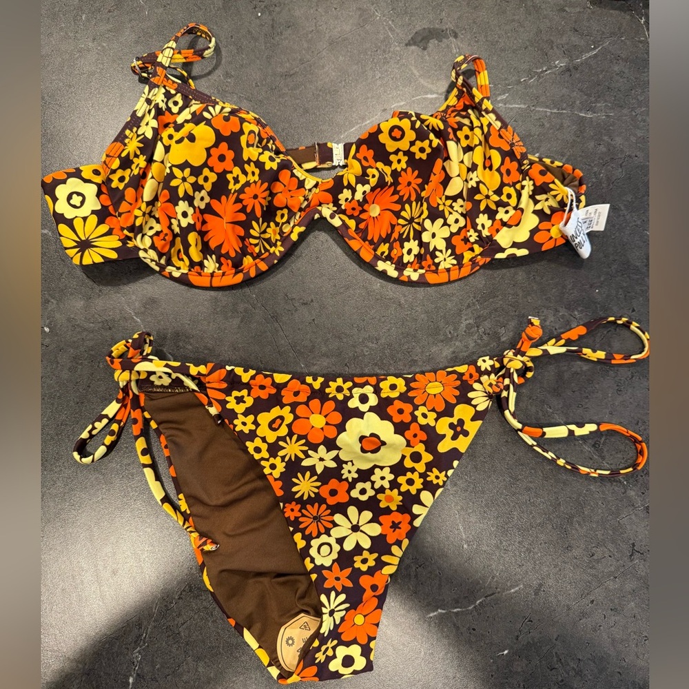 Princess Polly Retro Floral Bikini Set